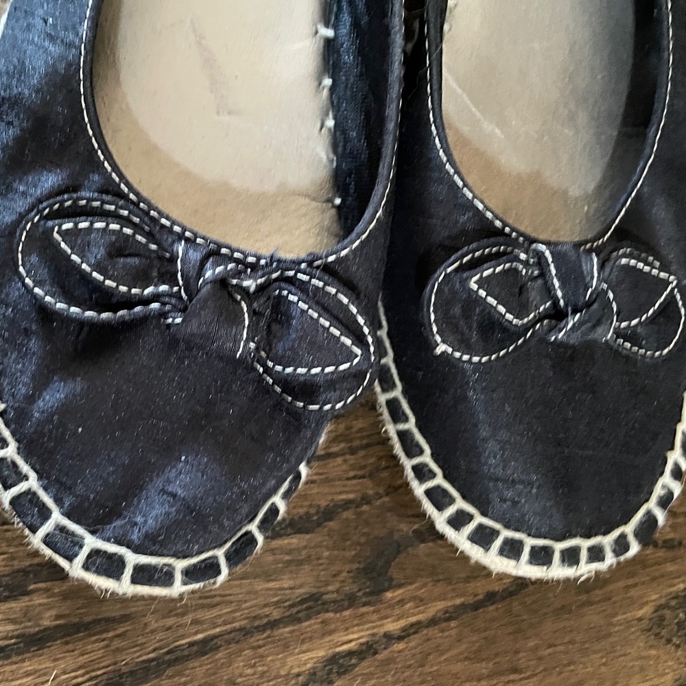 Life Stride Rica Too black slingback espadrille with jute wedge heel, size 7.5 - Picture 6 of 8